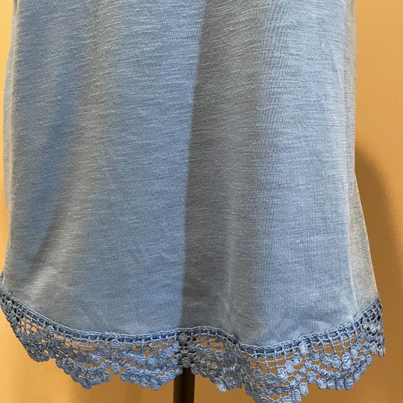 Xhilaration Womens Laces Trimmed Open Back Sht Sl Top sz XL - Picture 3 of 6